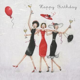 Kort 15x15cm Berni Parker Happy Birthday