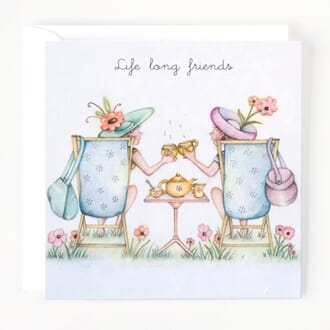 Kort 15x15cm Berni Parker Life long Friends